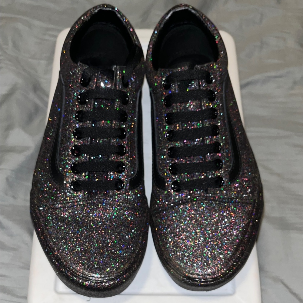 Sparkly Multicolor Glitter Sneakers